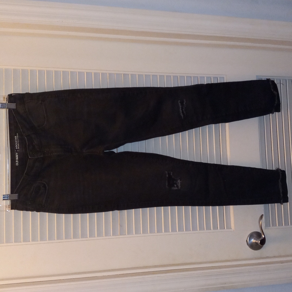 Old Navy Rockstar Gray/black jeans